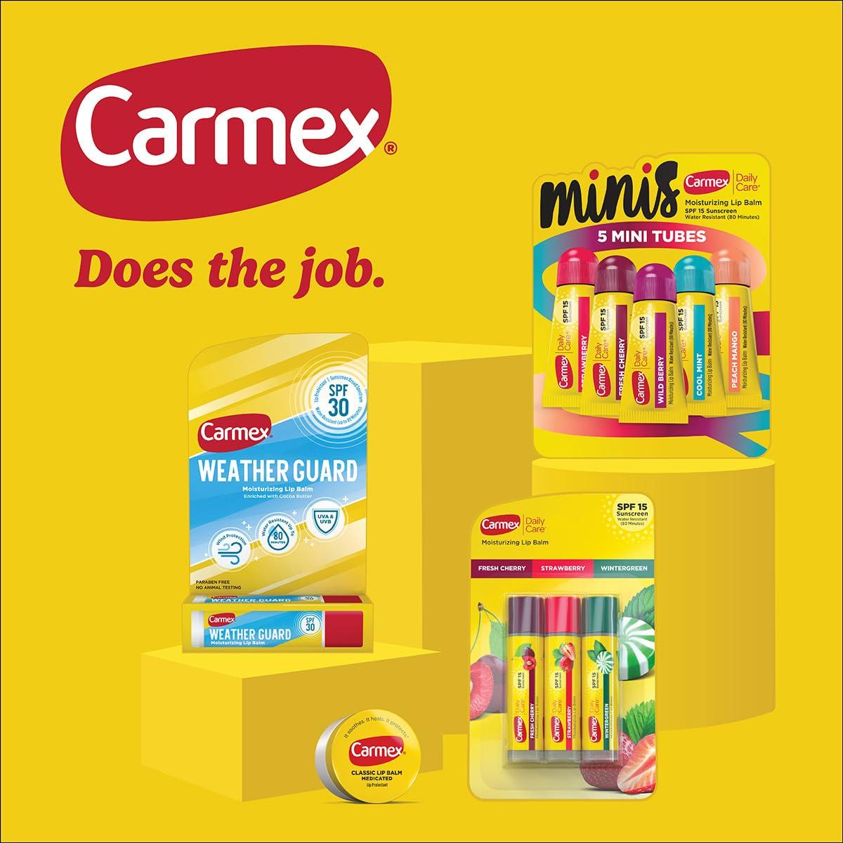 image:imageCarmex Daily Care Moisturizing Lip Balm Sticks SPF 15 Cupcake Batter Flavor 9 Count9 Count 7 Sticks 2 Tubes