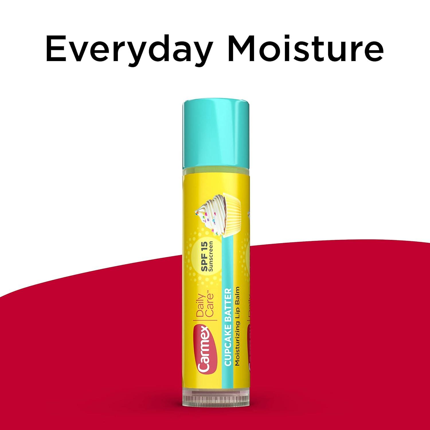 image:imageCarmex Daily Care Moisturizing Lip Balm Sticks SPF 15 Cupcake Batter Flavor 9 Count9 Count Pack of 1