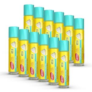 Carmex Daily Care Moisturizing Lip Balm with SPF 15, Cupcake Batter Lip Balm Sticks, 0.15 OZ Each – 12 Count