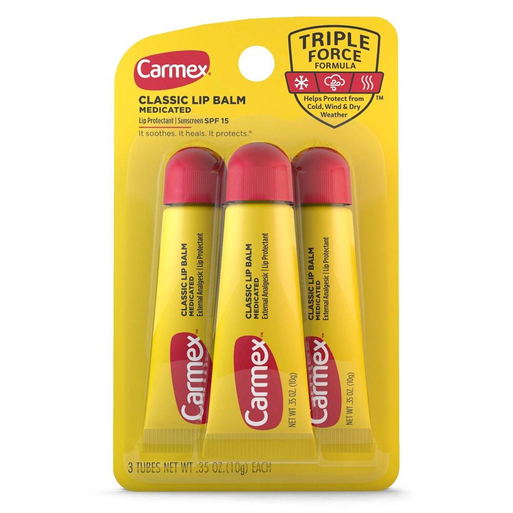 image:imageCarmex Classic Lip Balm Medicated 035 oz1 Count Pack of 3