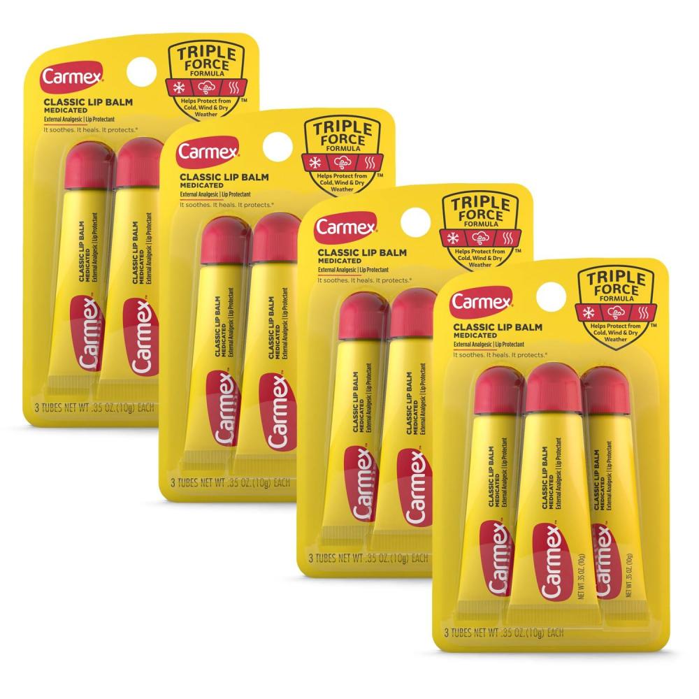 image:imageCarmex Classic Lip Balm Medicated 035 oz12 Count 035 Ounce each