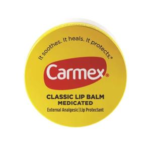 Carmex Classic Lip Balm, Medicated, 0.35 oz(4 Count (0.25 Ounce each))